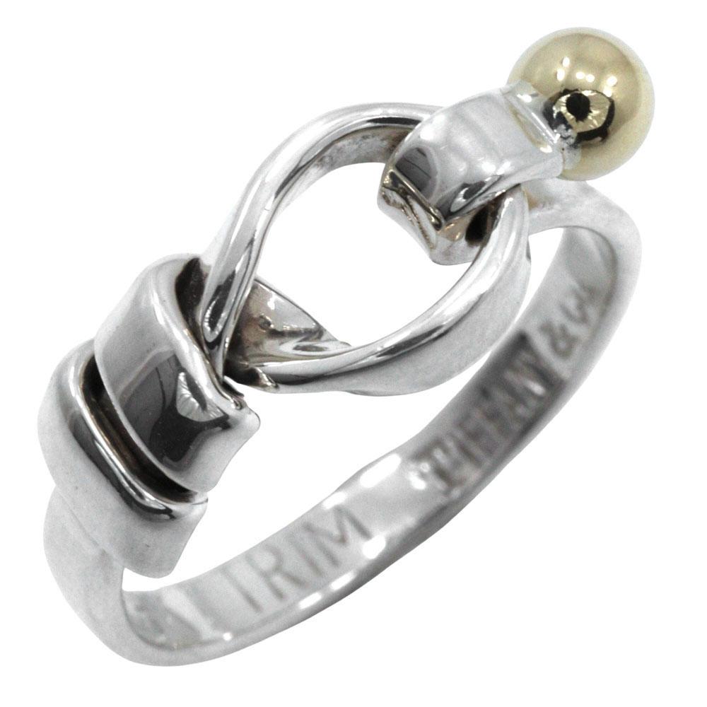 

TIFFANY&Co. Love knot Ring vintage K18 yellow gold/Silver925 #5.1(US Size) 2.8g Women Used