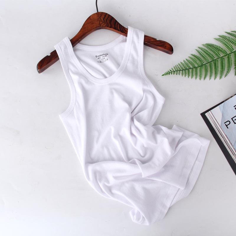 

Мужская быстросохнущая хлопковая майка на весну/лето 2025 для спорта и фитнеса XXL (62.5-75 kg) белый