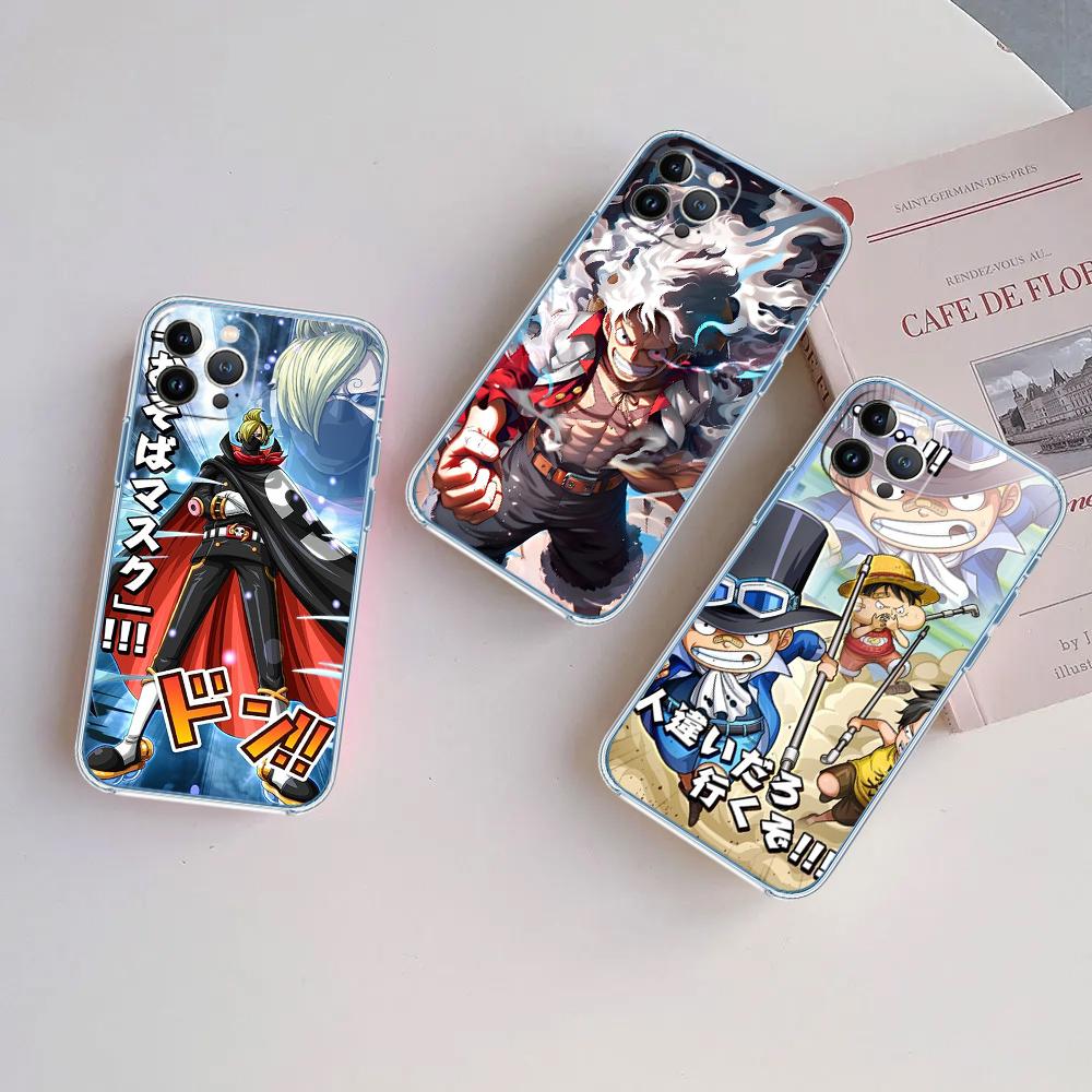 One Piece Luffy Soft Shell Transparent Phone Case for Motorola Moto Edge 20 30 40 50 S30 Fusion Ultra Pro Neo Lite + G200 G23