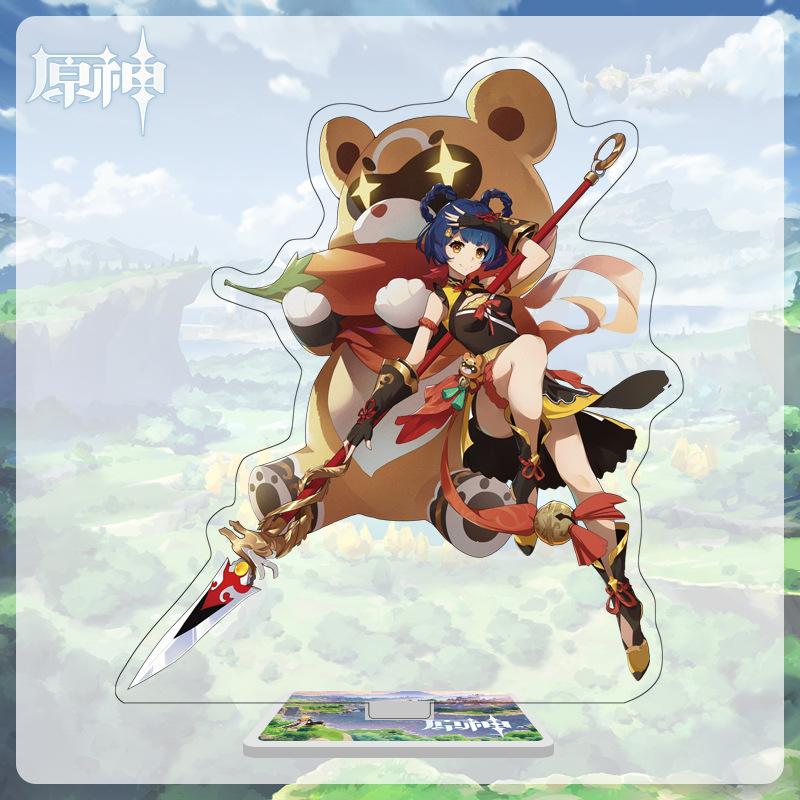 16cm Height Acrylic Large Stand-up Display Featuring Characters From Mondstadt and Liyue In Genshin