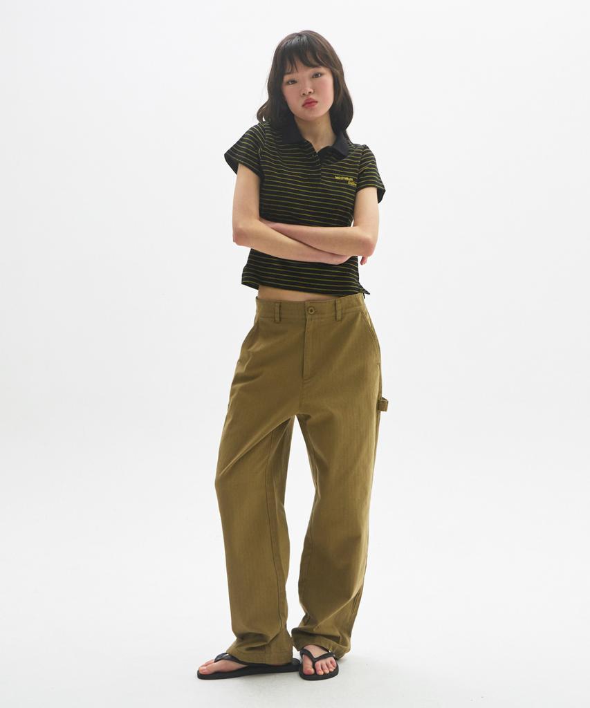 MOONSUN M.C Unisex, Classic Carpenter Chino Pants / Camel