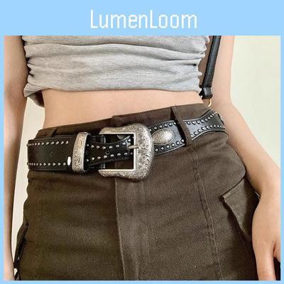 Punk Style Metal Belt With Rivets For Fashionable Women Summer Accessory