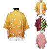 Haori Kimono Larga Traspirante di Alta Qualità Anime Demon Slayer Kimetsu No Yaiba Kamado Nezuko Cosplay Top