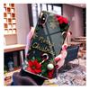 Santa Christmas Tree Glass Phone Case For iPhone 17 Pro Max Air 17 16 15 14 13 Pro Max 15 16 Pro 15Plus Case