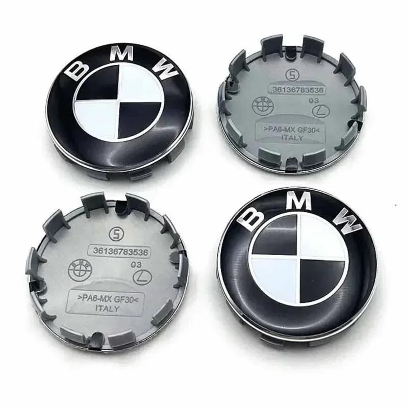 -4Pcs 56mm/60mm/68mm Wheel Center Caps for BMW–Fit for X1 X3 X5 E70 E71 X6 M3 F30 F20 F10 F11 G30 E36 E46 E53 E90 E91 E60 E61