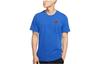 T Shirts Men's Blue Crew Neck Moderate Straight Fit CD3176-480