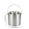 Ice Bucket with Lid Stainless Steel Insulated Easy to Chilled Drink