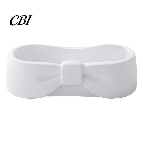 Storage Box Bow-Shaped Box, 3D Printed Delicate Matte Texture Container, Large Burr-free Container Capacity Jewelry Key Makeup Organizer, Sweet белый