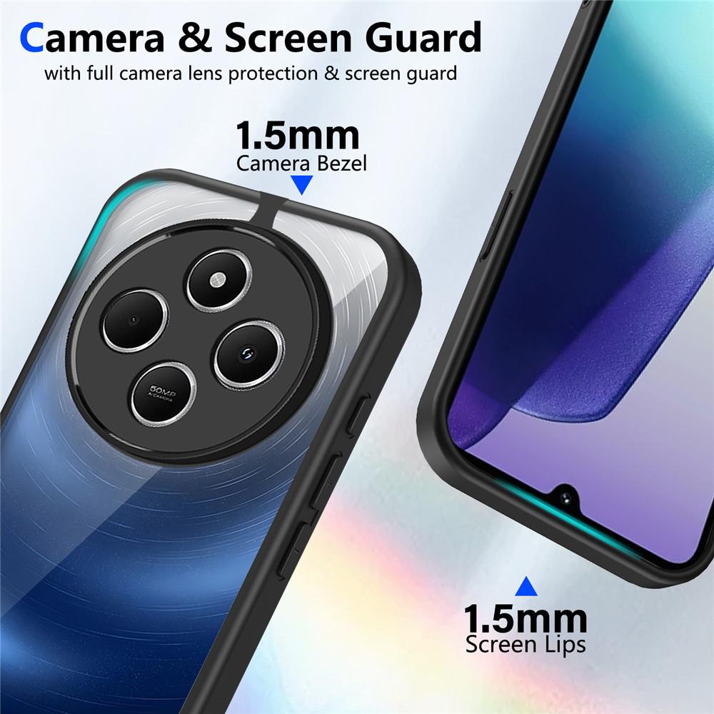 Redmi 14C Armor Shockproof Phone Case For Xiaomi Redmi 14C 13 13C 12C 10C 9A 9C A1 A2 A3 A5 4G Matte Acrylic Clear Hard Cover