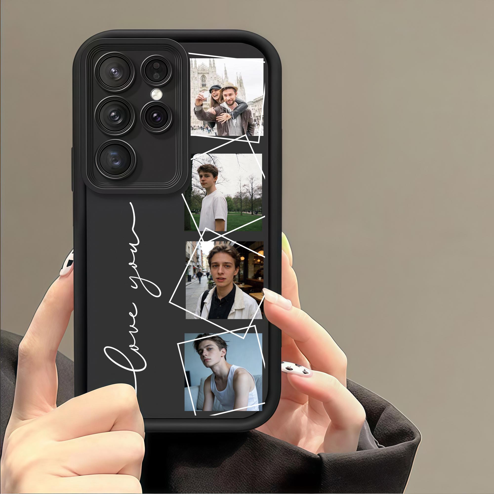 

Custom Photo Family Friends Couple Pictures Soft TPU Phone Case For Samsung Galaxy S26 S25 S24 S23 S22 S21 S20 Ultra Plus FE A56 For Galaxy S25 Plus