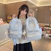 Schoolbag soft sister college style teen schoolbag female junior high school high value ins niche Korean sweet backpack