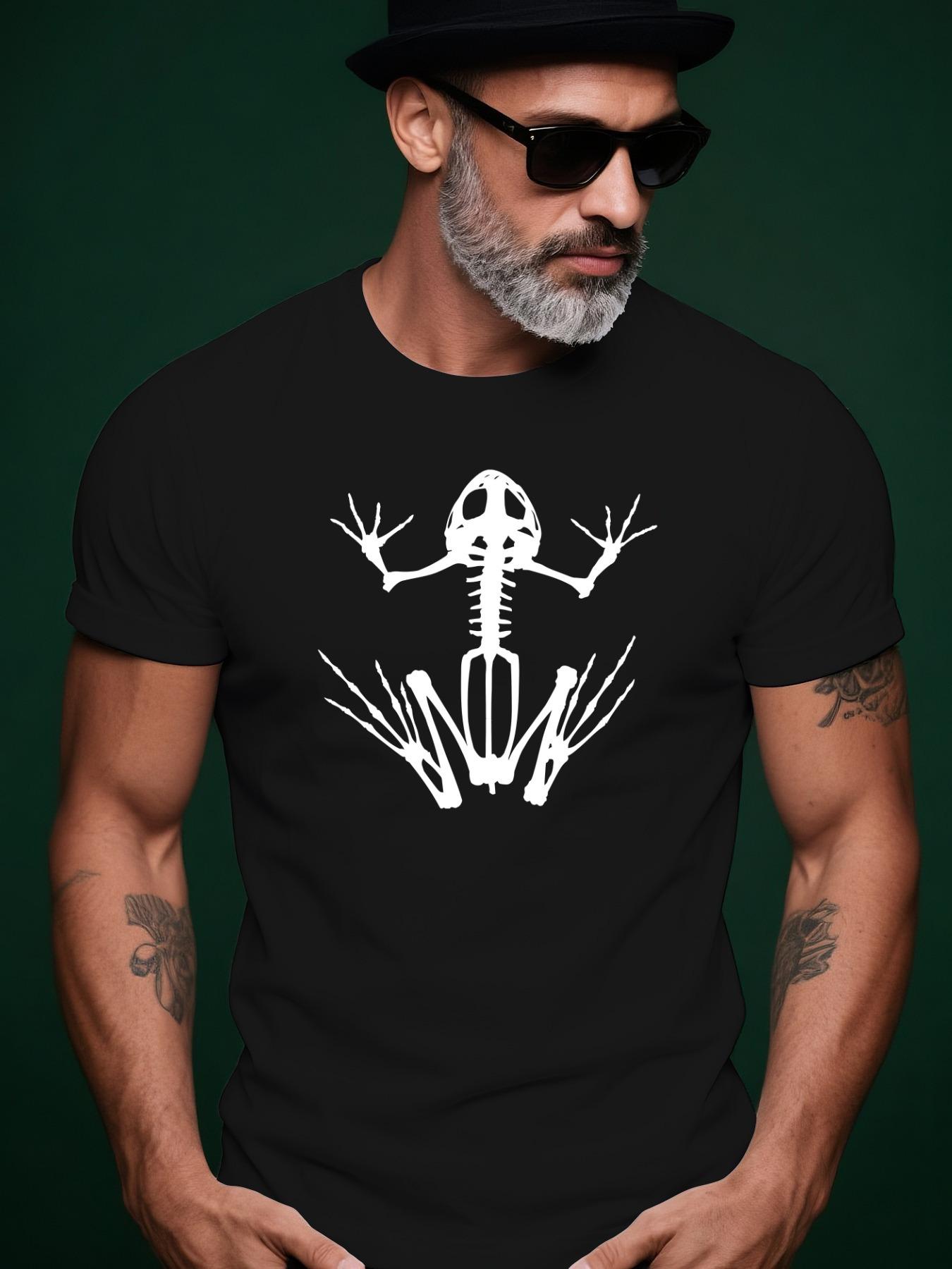 Frog Skeleton Graphic Tshirt Graphic Streetwear Tshirt - ... XXXL