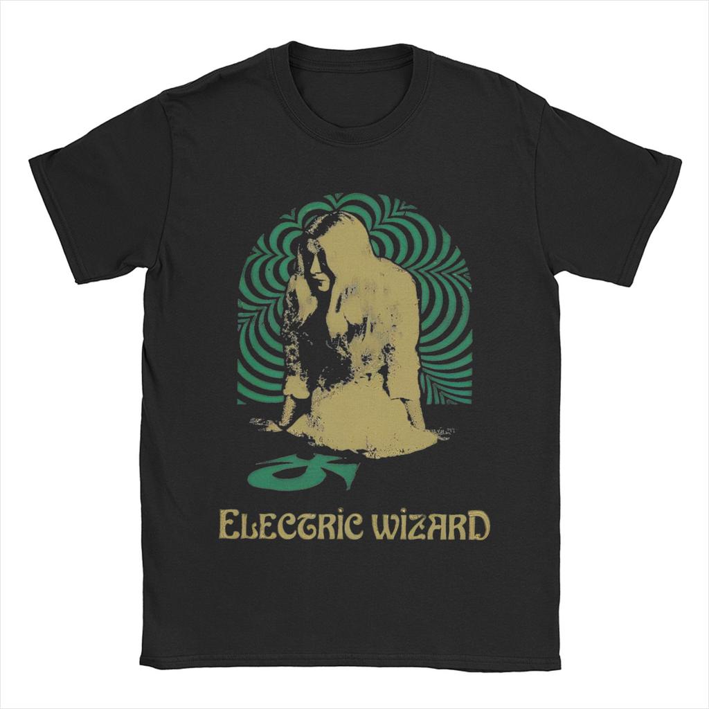 Men Women Electric Wizard  Dopethrone Old School UK Doom Stoner Metal T Shirts Pure Cotton Clothing Short Sleeve Tees TShirts