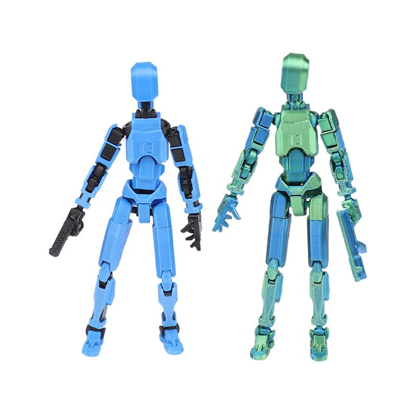1 Set 3D Printed With Full Articulation For Stop Motion Figure Dummy Lucky 13 Robot Movable Figures Toys Robot Action Figure