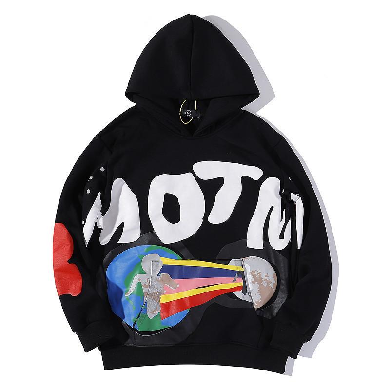 European and American street trendy brand men and women with the same 3D digital printing retro casual high street hoodie