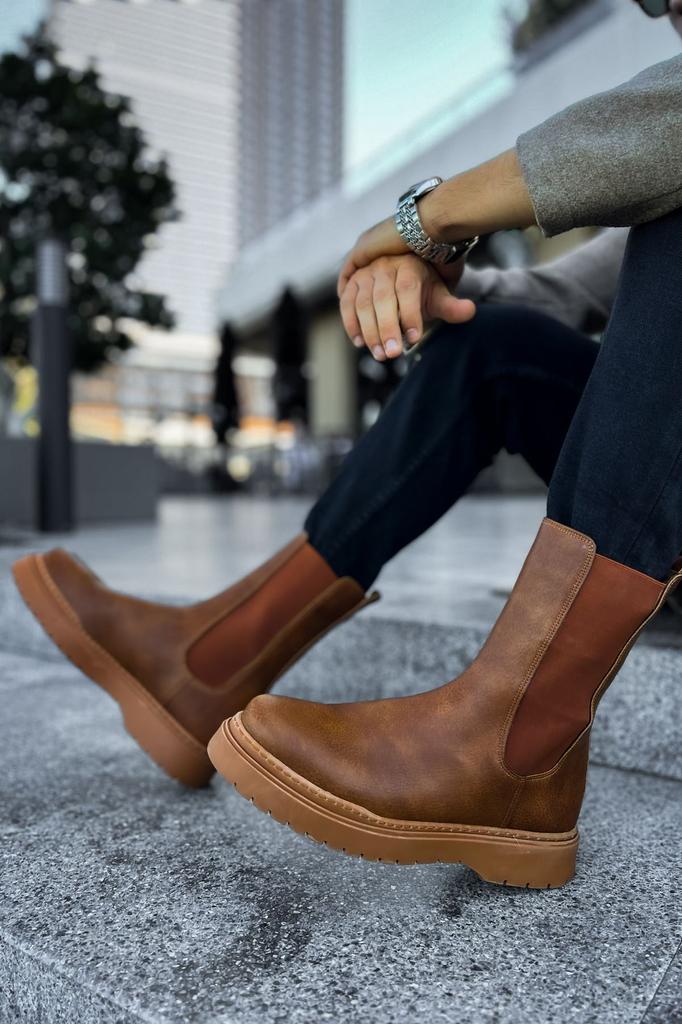 CHEKİCH New Collection CH223 Alaska Men Boot White Black Brown Tan