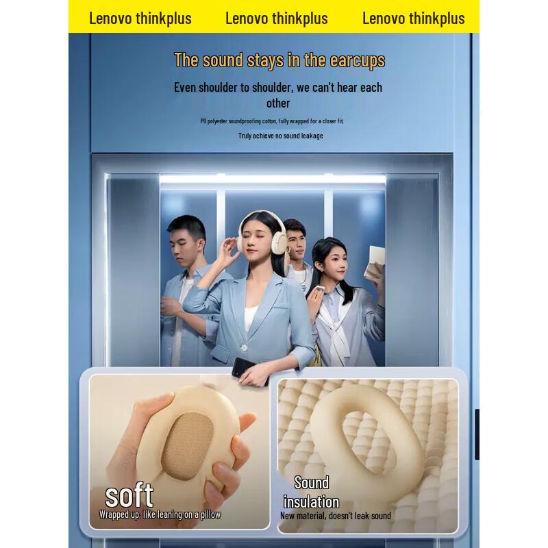 

Lenovo TH20 Wireless Over-Ear Headset