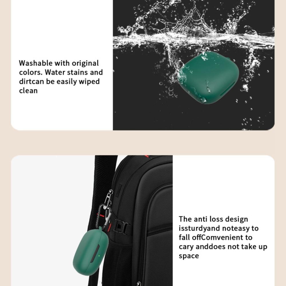 Nueva Funda de Silicona Antipolvo Lavable Anti-caída para Buds Funda de Color Sólido para Auriculares para SHOKZ OPENFIT AIR Hogar/Viaje