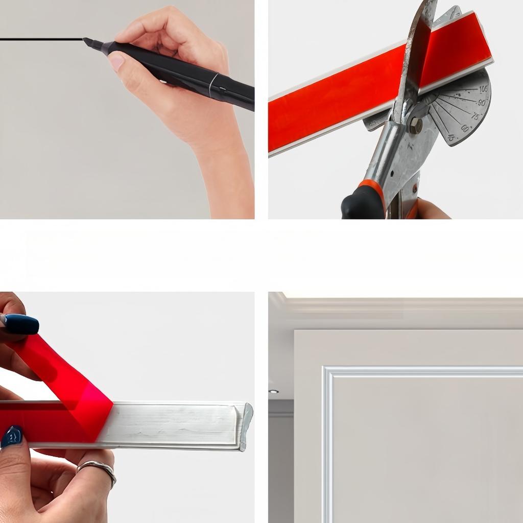 1PC 1m/39.37inch Decorative Line, Self-adhesive Skirting Decorative Strips, Tile Wall Stickers, Anti-collision Moulding Line