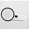 30x Double-Layer Glass LED UV Magnifier for Money, Books, Antiques, Jewelry