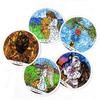 A 78Pcs Round Tarot Cards Deck Playing English Version Predictive Divination Board Game Card Gifts Family Gathering Cards Game