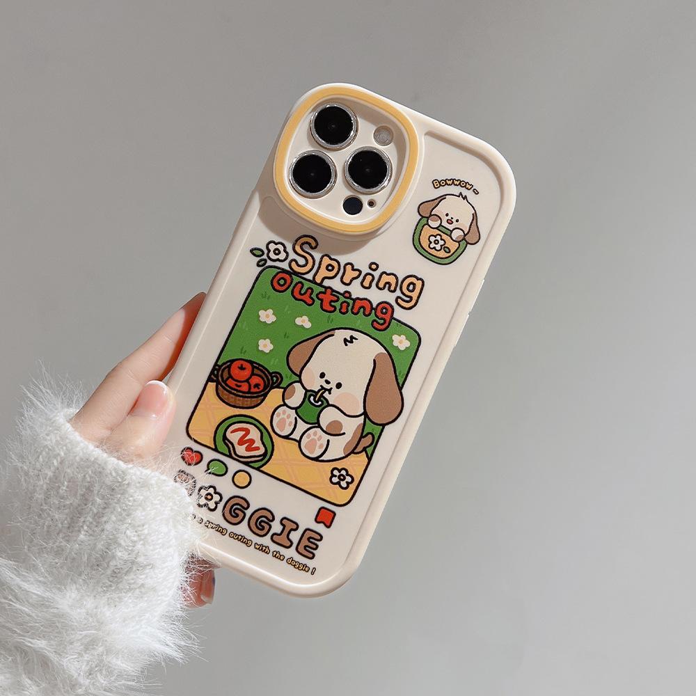 IPhone 16 Case, Apple 17 Pro Max Silicone Protective Case, Compatible with IPhone XR, Original Cartoon Design, 13 Pro