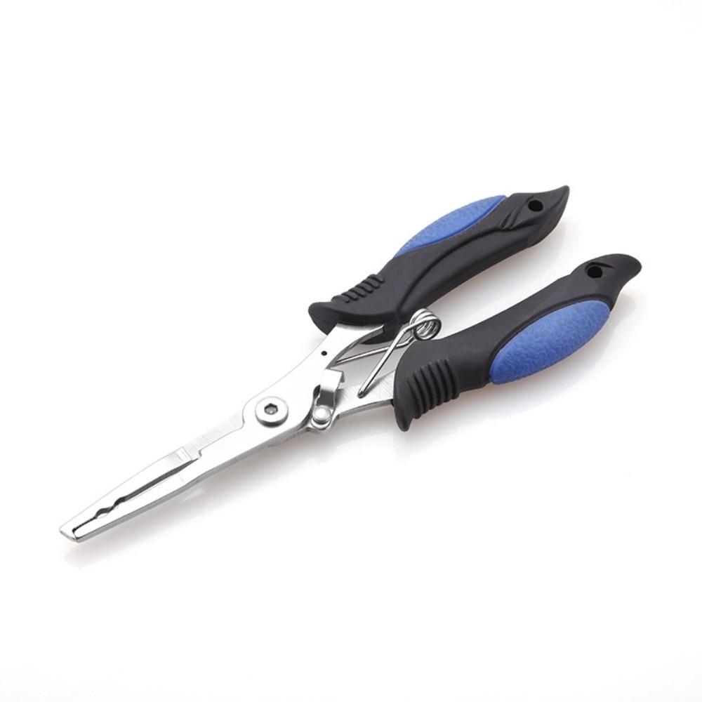 Curved Mouth Fishing Pliers Long Nose Stainless Steel Lure Fishing Tong Professional Multifunction Fishing Scissors