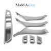 LHD Schwarze Kohlefaser Auto Armlehne Schalterblende Türgriff Abdeckung Zierleiste Für BMW 5er F10 F11 520 523 525 528 530 535