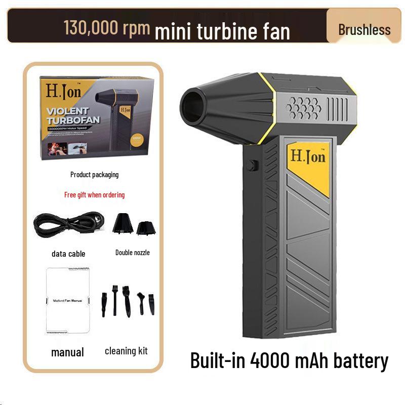 Rechargeable High-Power Lithium Turbo Hair Dryer and Dust Blower
