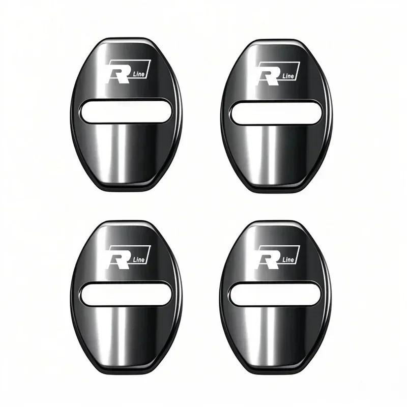 Zinc Alloy Car Door Lock Buckle Cover Protective Covers For VW GTI Polo Golf Passat Scirocco Tiguan Jetta T-ROC Touareg Taigo CC