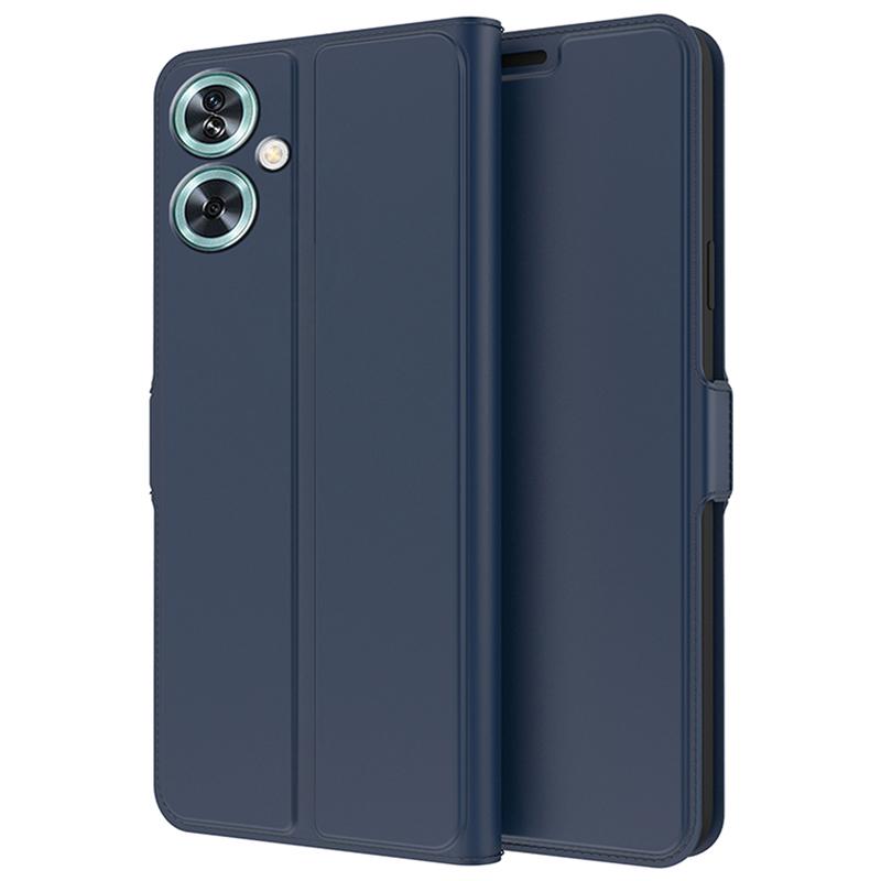 

For OnePlus Nord N30 SE 5G Case Magnetic Buckle Flip Phone Cover with Card Holder Blue