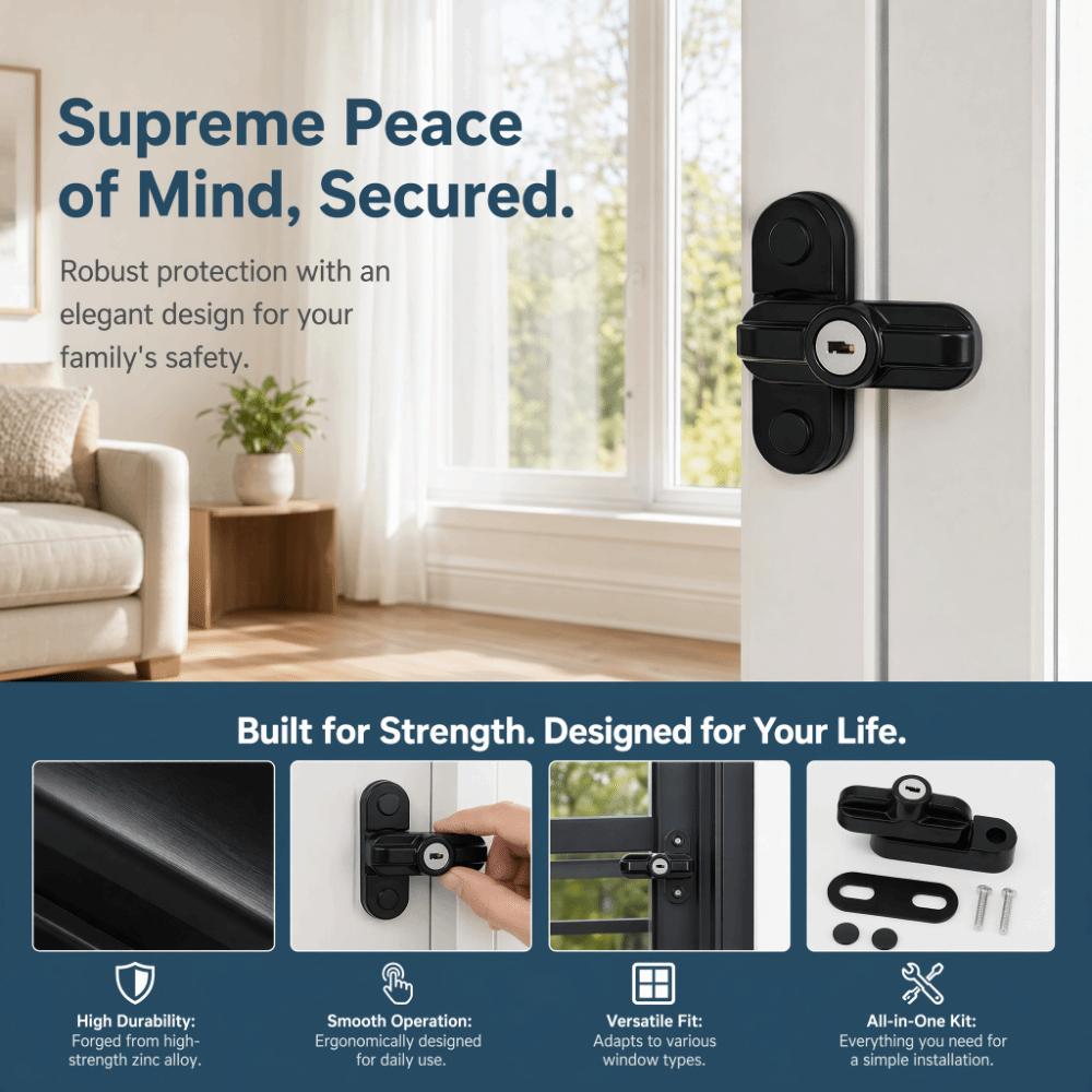 Proof Window Sash Lock Zinc alloy Anti Theft Window Lock Secure Window Lock Office