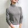 Slim-fit Cotton Wool Sweater Women's Autumn and Winter New Semi-turtleneck Polished Bottoming Shirt Women's Warm and Velvet Inner