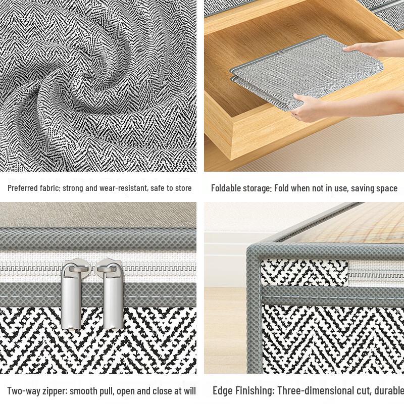 Zheji Transparent Large Opening Storage Box Set