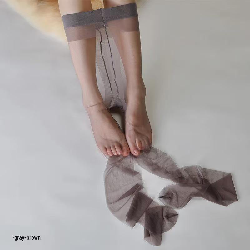 

Жіночі літні чорні шовкові колготки, що не рвуться, для схуднення, невидимі - Ультратонкий та сексуальний дизайн з Т-подібним носком. Plus Size T-Crotch