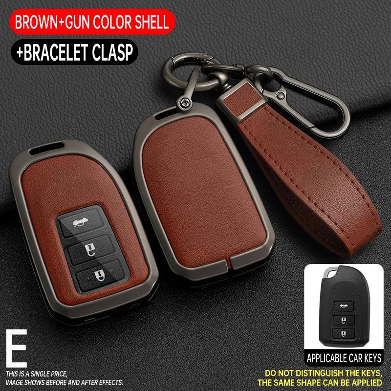 

Leather Zinc Alloy Car Key Case Full Cover For YARIS 19 Vios Toyota YARIS L Protective Interior Accessory