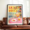 La Dolce Vita Wandposter Druck Für Schlafzimmer Wohnzimmer Heimdekoration Italien Küstenlandschaft Leinwandbild Zitrone Orange Wandkunst