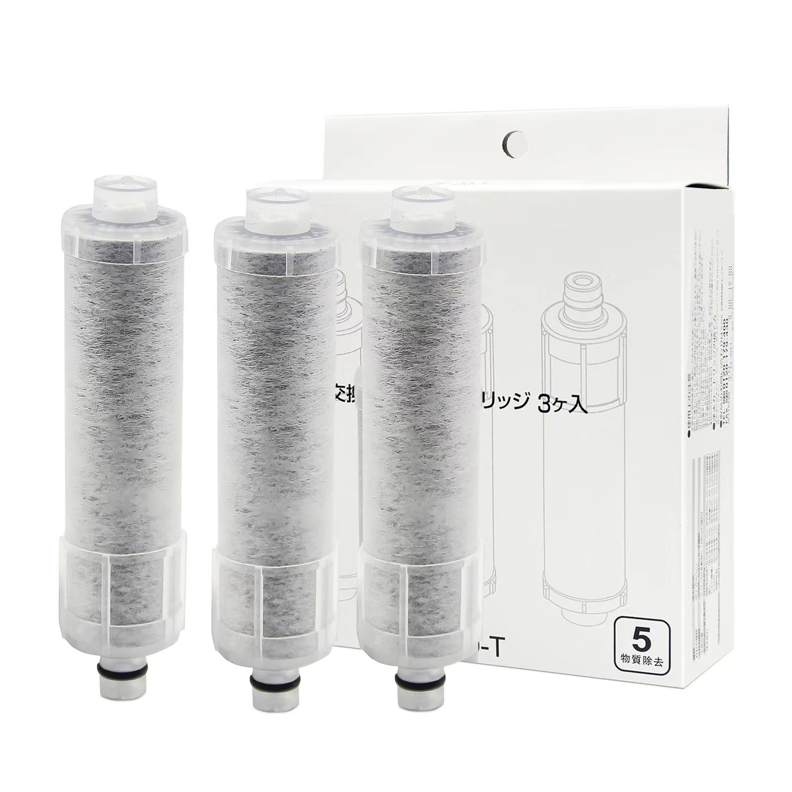 

Replacement Water Purifier Cartridge 3 chlorine removal cartridge [Genuine Product] JF-20-T (JF-20 pieces) All-in-one
