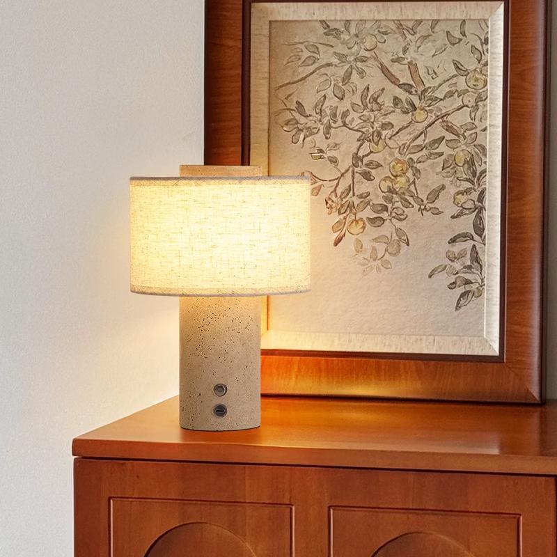 Dream Bubble Yellow Travertine Table Lamp