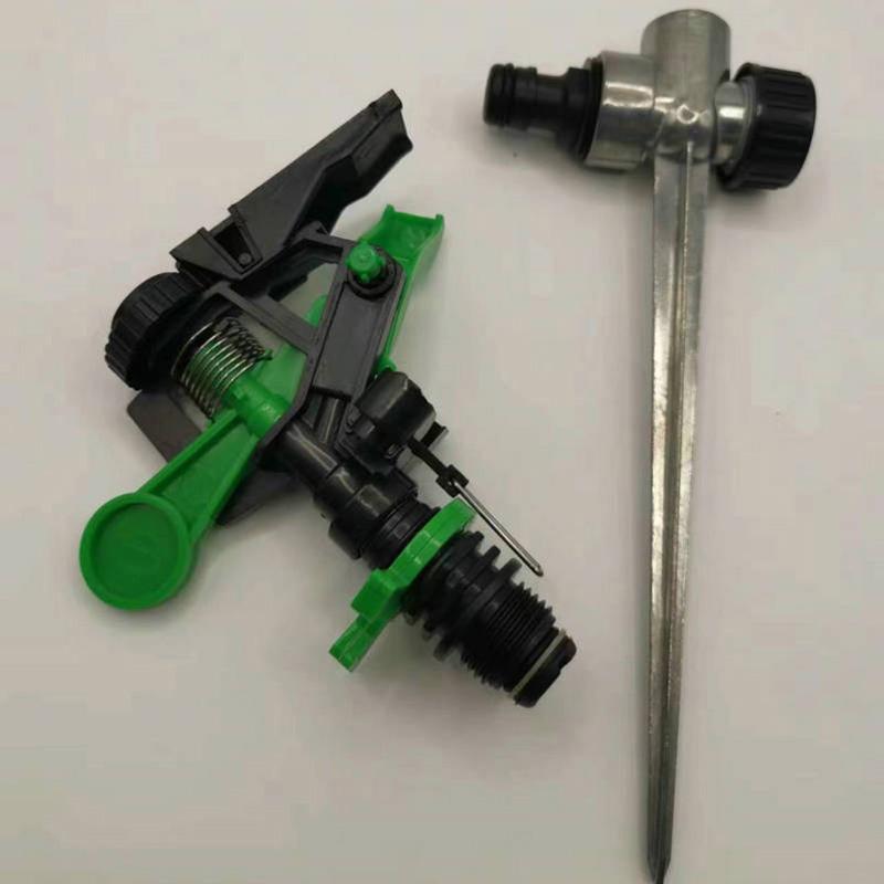 

1/2 Роторный дождеватель 360 градусов регулируемая роторная насадка для полива сада, газона, цветника, теплицы зелёный