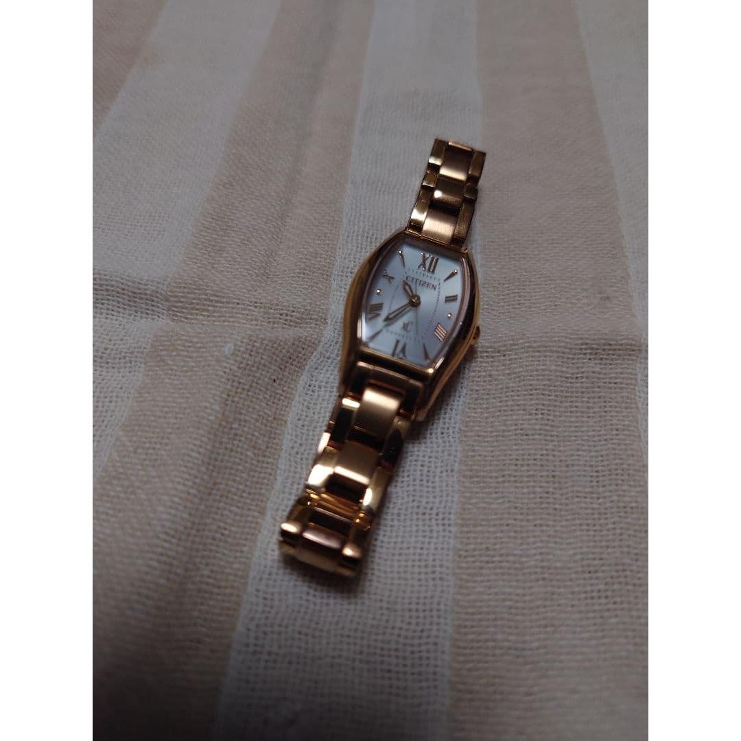 Used Citizen xC watch B035-T025099 pink gold cross sea