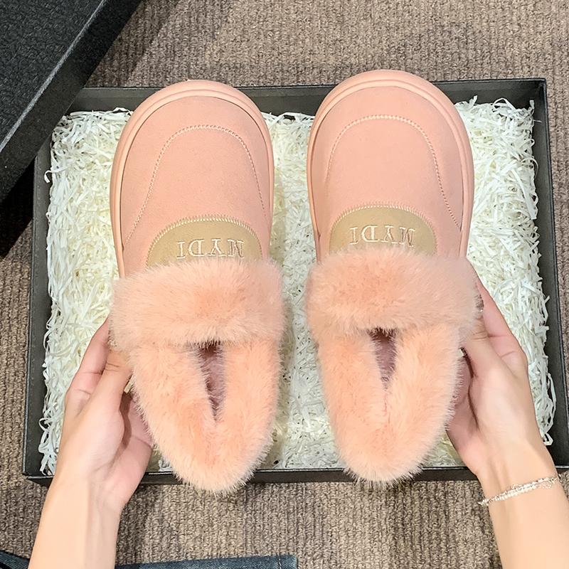 Women's Snow Boots 2024 New Thickened Fluff Comfortable Warm Plush Boots Women Shoes Woman Winter Chunky Boots Woman