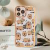 Cartoon Capybara Phone Case For iPhone 15 11 12 13 14 Mini Pro Max XR X XS TPU Clear Case