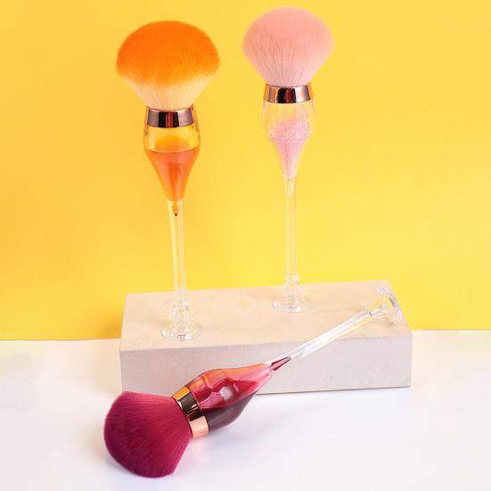 Concealer Brush Comfortable Exquisite Style Delicate Glass Makeup Brush for Girl