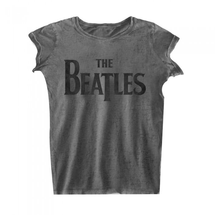 The Beatles Womens/Ladies Burnout Logo T-Shirt