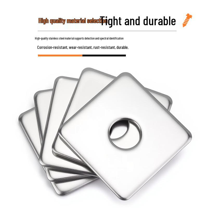 304 Stainless Steel Thickened Square Flat Washer