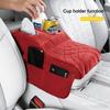 VYOJ1 Suede Car Armrest Pad For BMW M Power Performance E28 E30 E36 E39 With Cup Holder Tissue Box Multifunctional Storage Bag Keyring