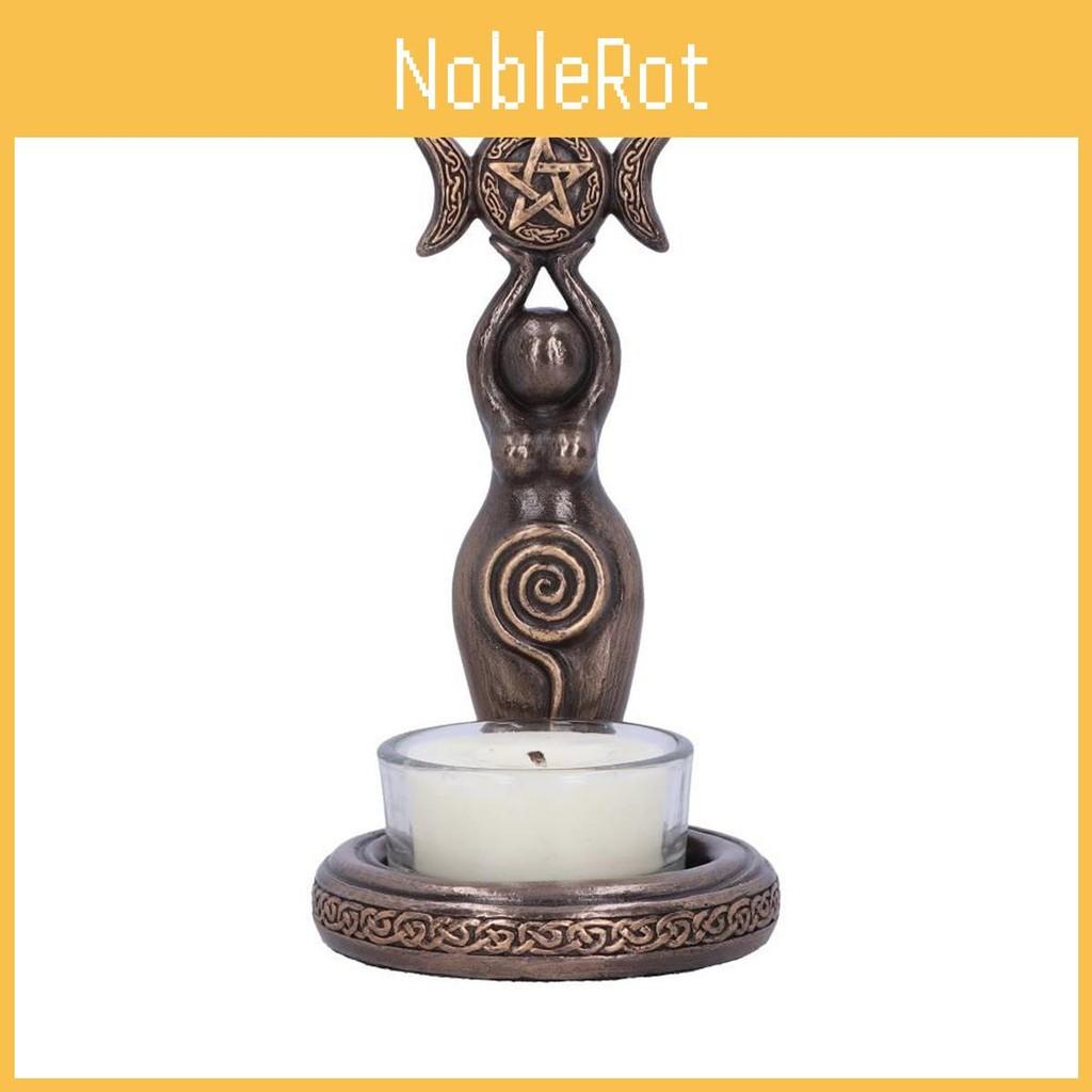 Goddess Triple Stunning Tea Light Candle Holder Unique Resin Decorative Accent Piece