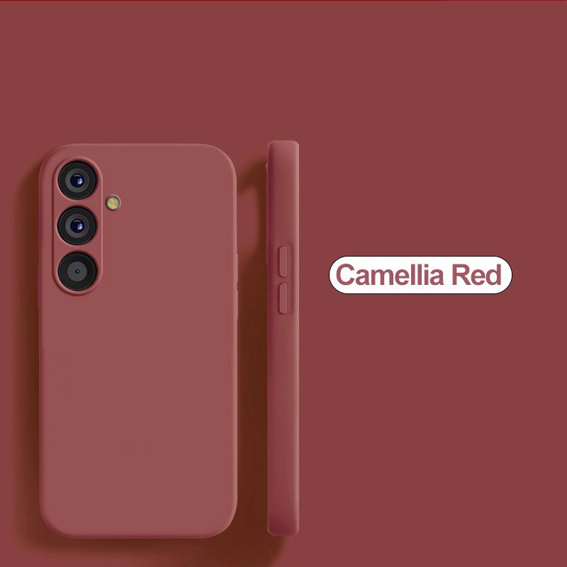 For For Samsung A54 5G Case Luxury Liquid Silicone Camera Lens Protector Soft Back Cover For Samsung Galaxy A54 A 54 5G Phone Cases