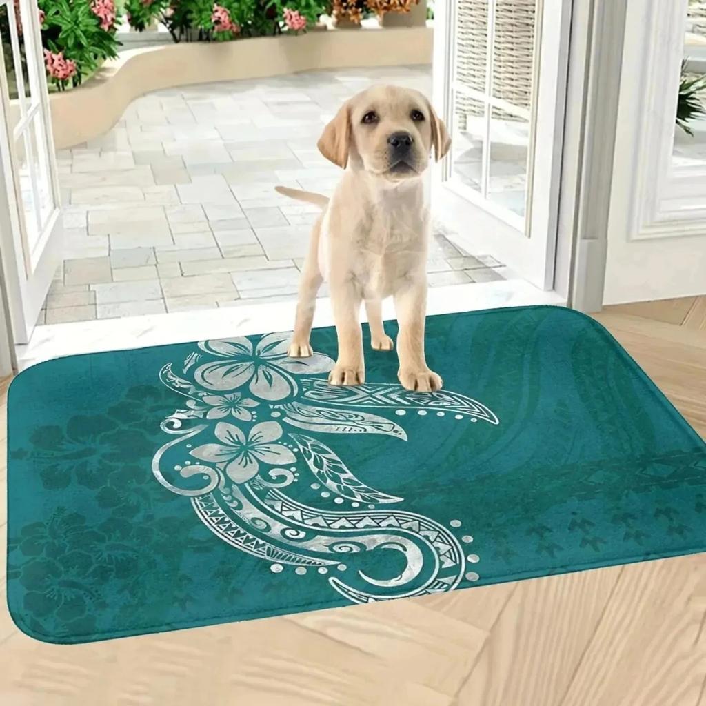 1PC Pink Leopard Pattern Kitchen Rug Non-Slip Door Mats Pop Design Bathroom Rug Bath Mat Carpet for Home Sink Laundry Decor